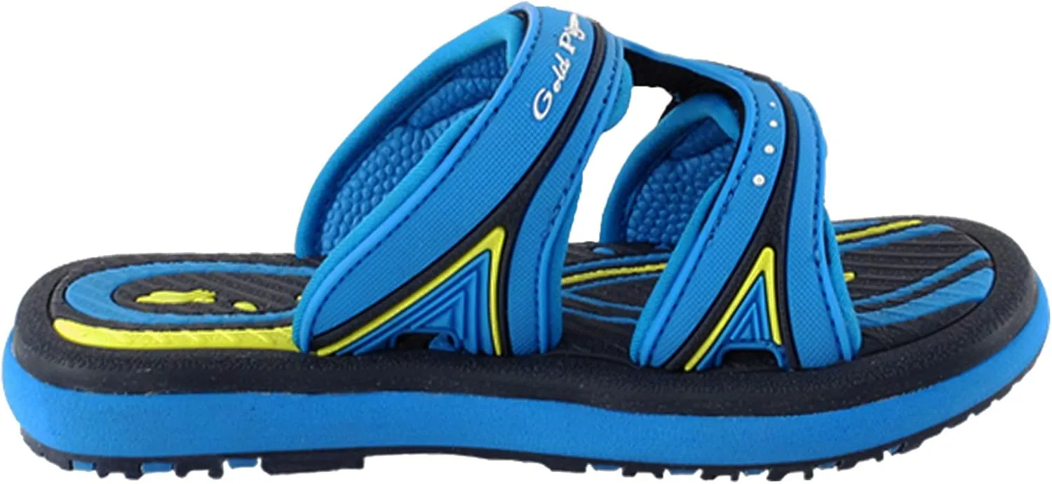 Gold Pigeon Shoes KIDS Easy Snap Lock Outdoor/Water Sandals & Slides. Adjustable Straps