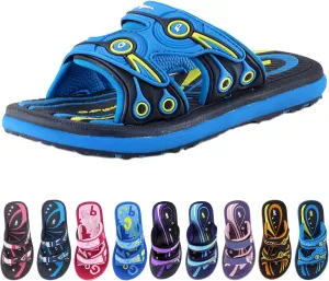 Gold Pigeon Shoes KIDS Easy Snap Lock Outdoor/Water Sandals & Slides. Adjustable Straps
