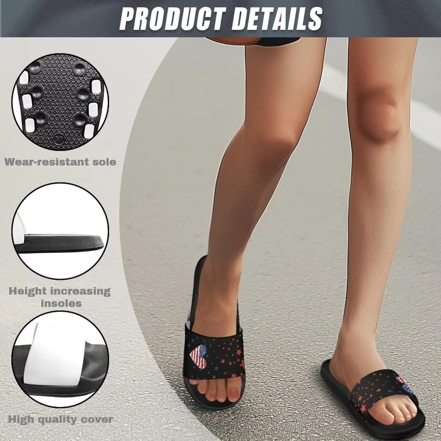 GOSTONG Sandals for Women and Men Pillow Slippers Non Slip Quick Drying House Slippers Unisex Lightweight Pool Slides Size 5-12.5