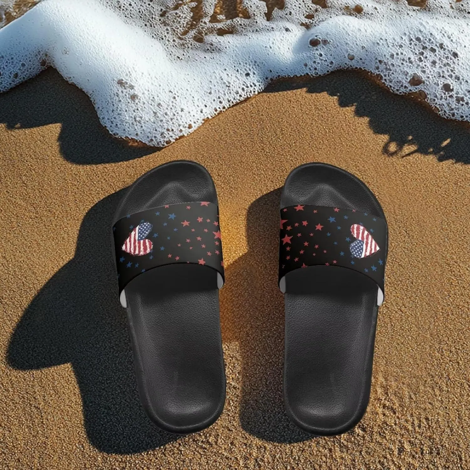 GOSTONG Sandals for Women and Men Pillow Slippers Non Slip Quick Drying House Slippers Unisex Lightweight Pool Slides Size 5-12.5