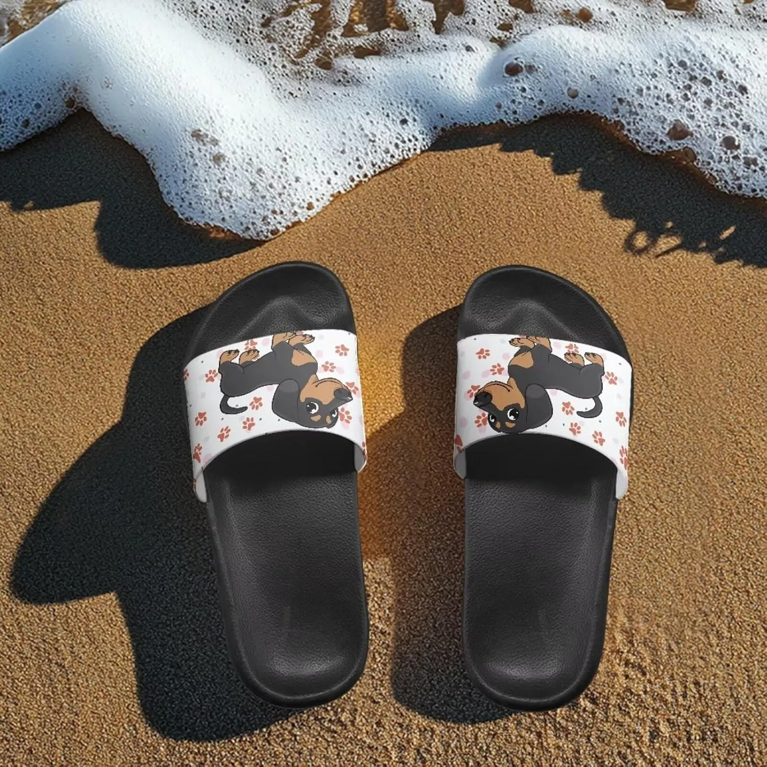 GOSTONG Sandals for Women and Men Pillow Slippers Non Slip Quick Drying House Slippers Unisex Lightweight Pool Slides Size 5-12.5