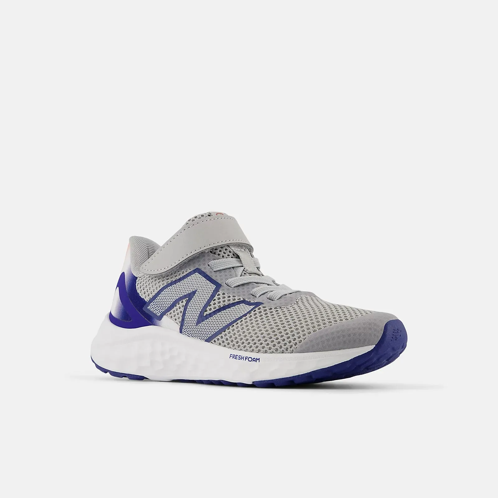 Grey/Blue Arishi v4 Bungee Lace with Top Strap