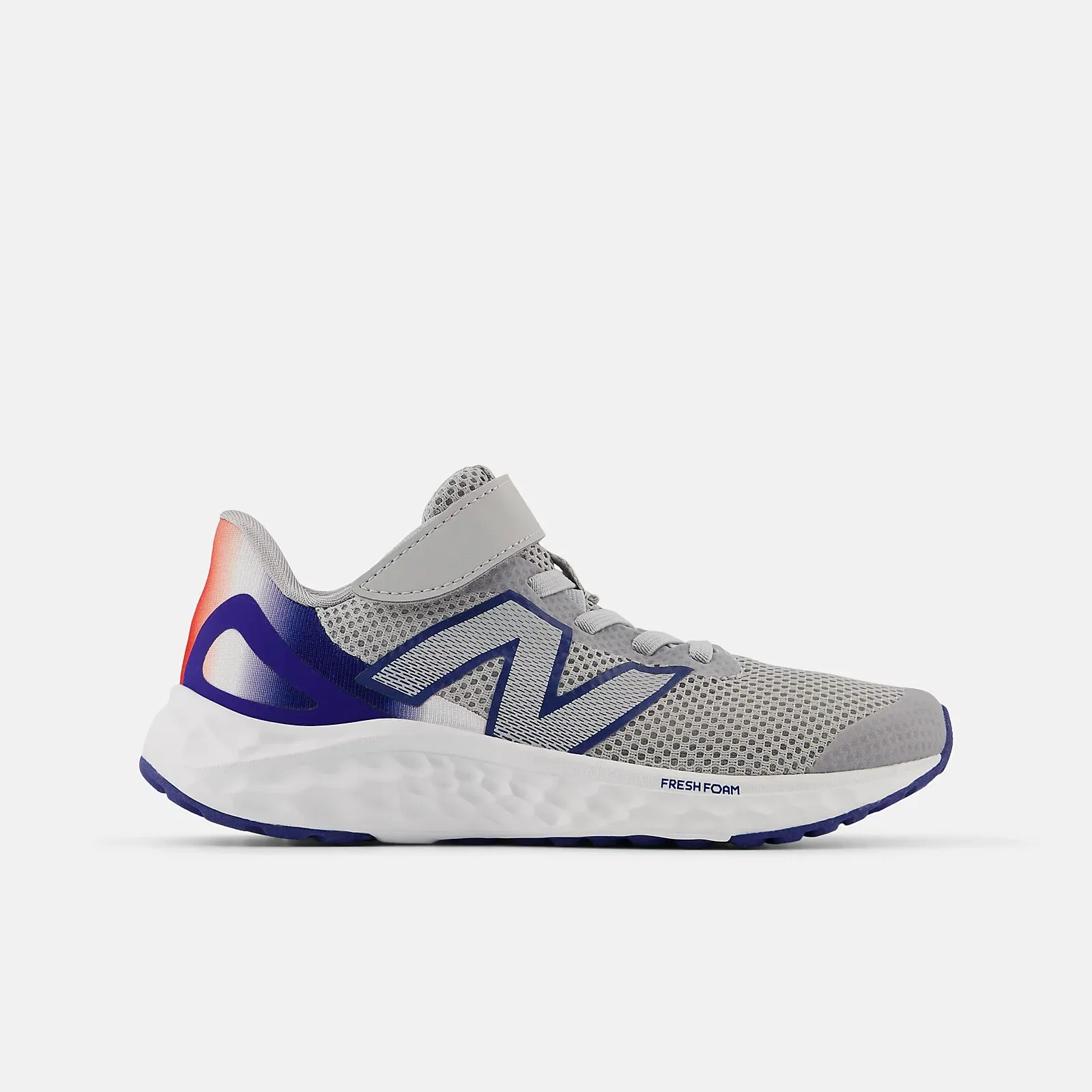 Grey/Blue Arishi v4 Bungee Lace with Top Strap
