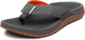 Grundens Men's FishFinder Sandals | Quick-Drying, Comfortable, and Versatile Mens Flip Flops with Enhanced Traction & Full Arch Support for Fishing and Outdoor Wear