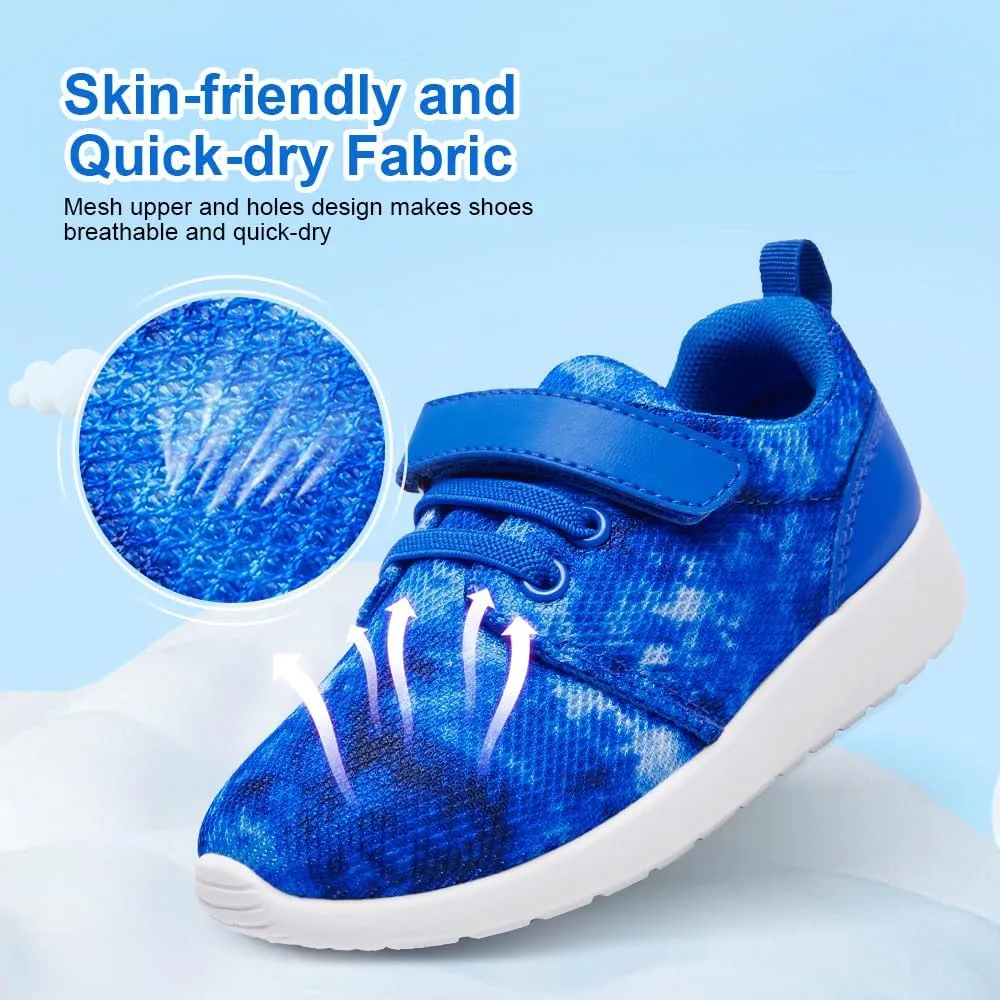 HIITAVE Toddler Tennis Shoes Girls Sneakers Walking Running Athletic Summer Shoes
