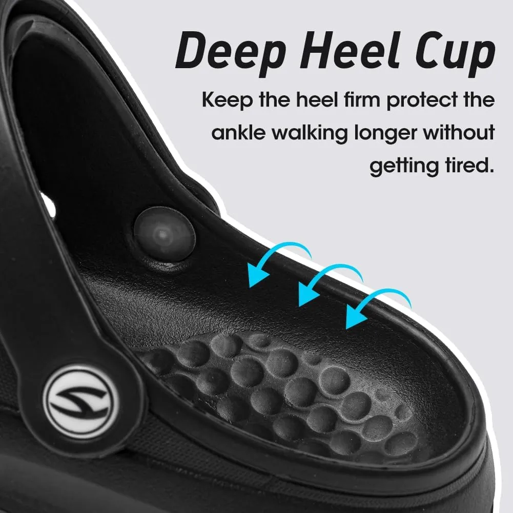 HOBIBEAR Women Classic Clog Slip on Garden Shoes Sandals Slippers for Indoor Outdoor