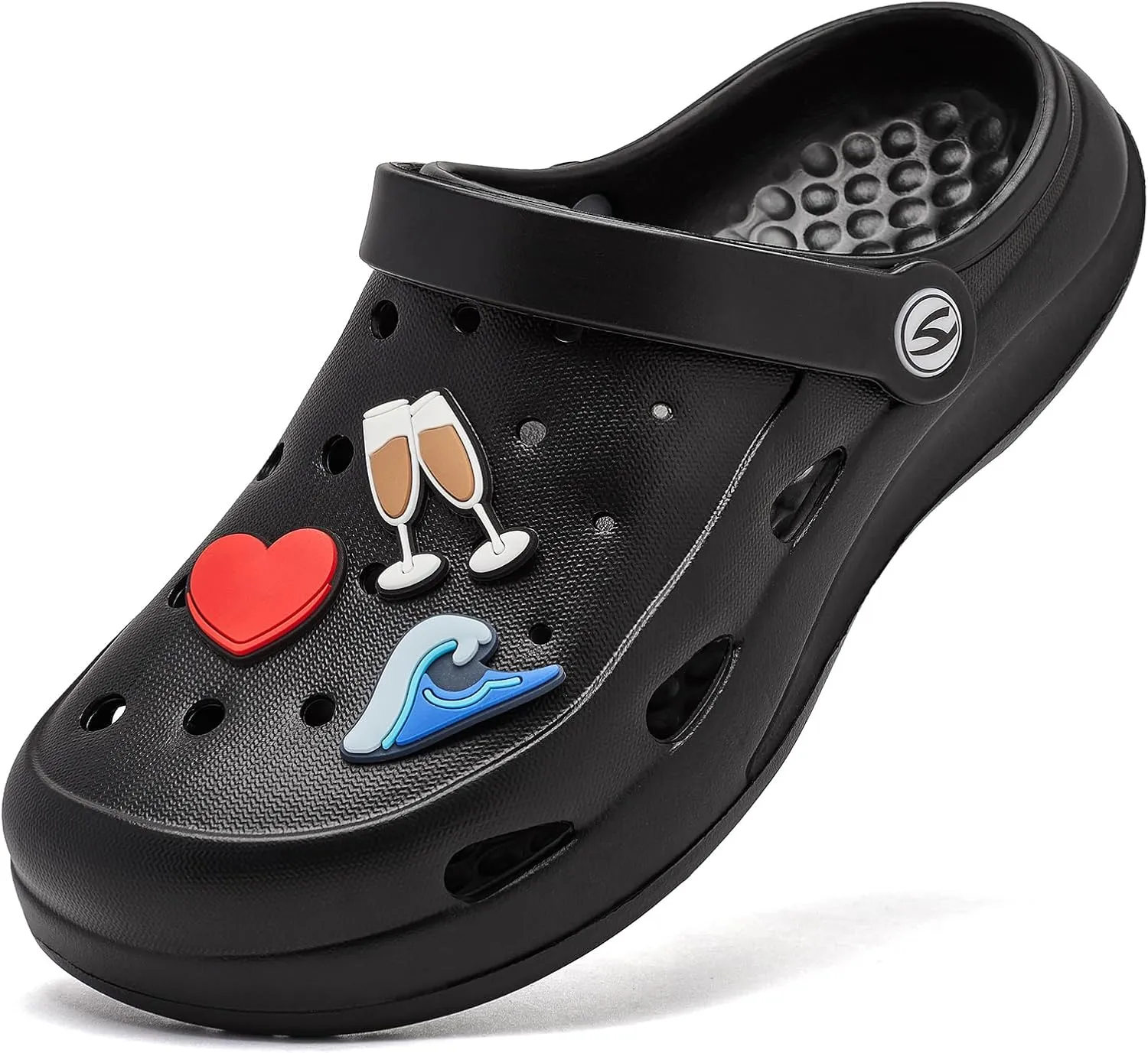 HOBIBEAR Women Classic Clog Slip on Garden Shoes Sandals Slippers for Indoor Outdoor