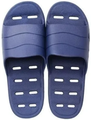 HOLLYWEED Hollowed-Out Bathroom Slippers Summer Couples Indoor Non-Slip Quick Dry Deodorant Bath Sandals for Men