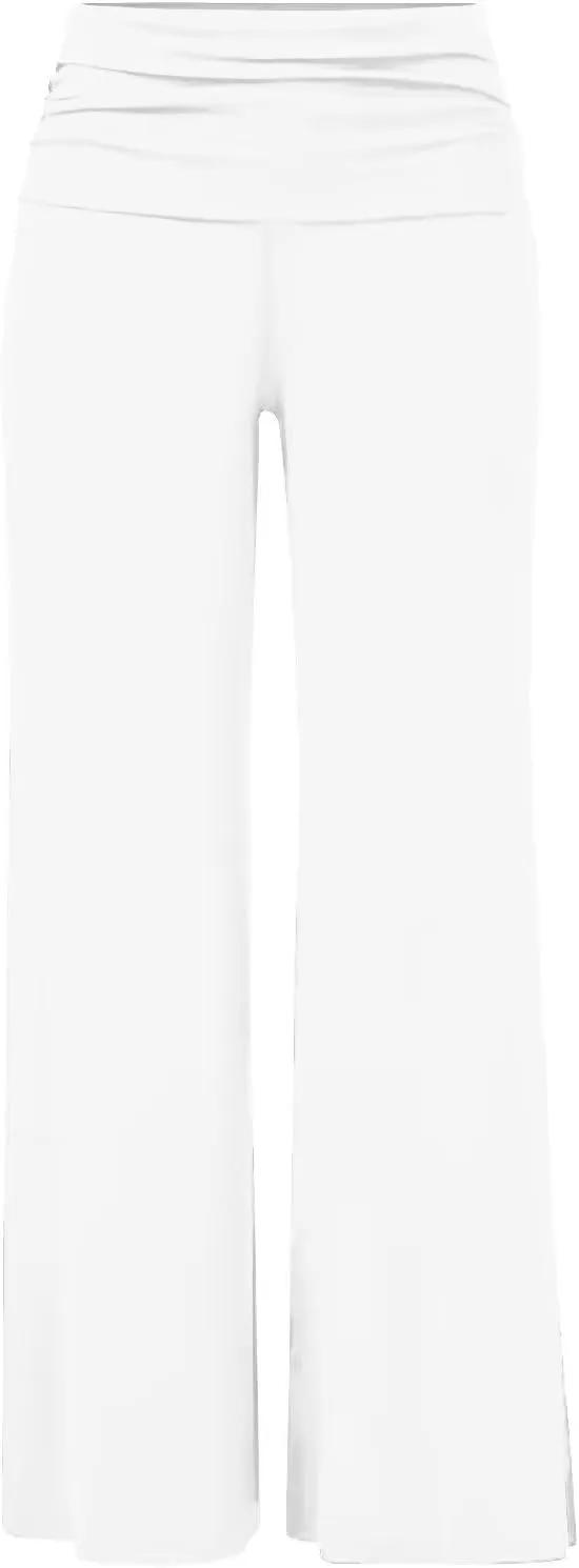 Hybrid & Company Womens Super Comfy Flowy Wide Leg Palazzo Pants Made in USA