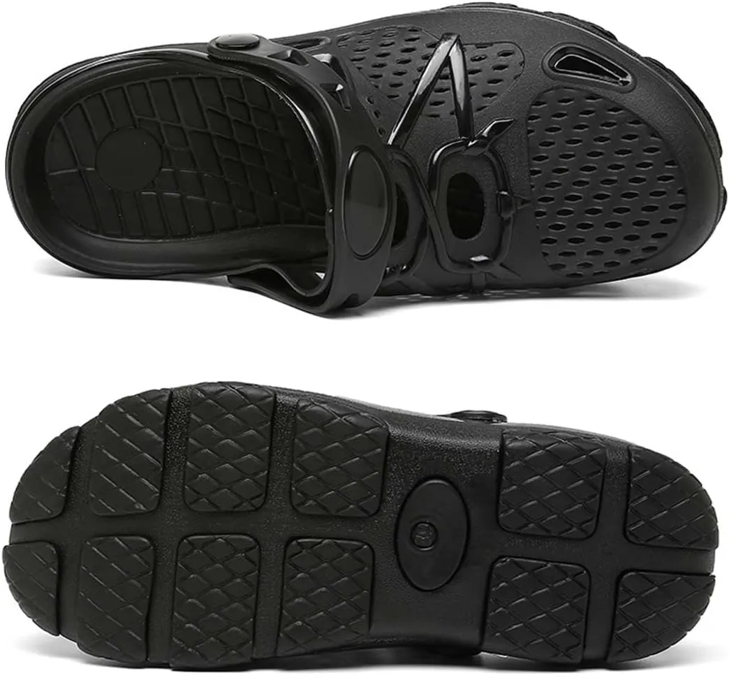 HYDLONGR Men Women Breathable Garden Sandals Quick Drying Beach Slippers Anti-Slip Clogs Shoes