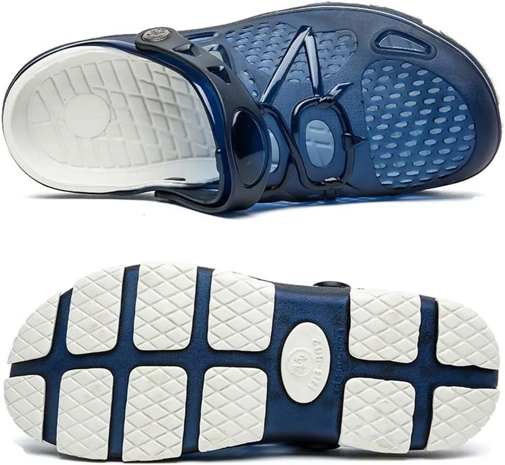 HYDLONGR Men Women Breathable Garden Sandals Quick Drying Beach Slippers Anti-Slip Clogs Shoes