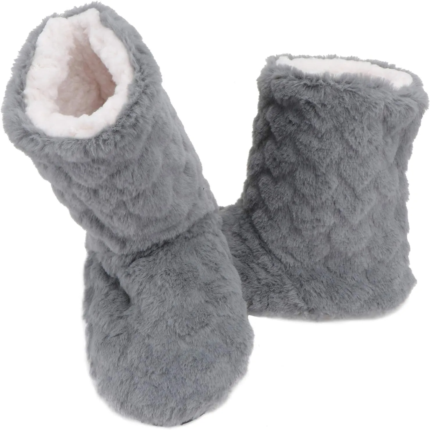 Indoor Warm Floor Footwear Thickened High Tube Floor Boots Furry House Anti- slip Slippers For Lady Women