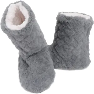 Indoor Warm Floor Footwear Thickened High Tube Floor Boots Furry House Anti- slip Slippers For Lady Women