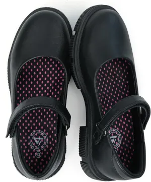 JABASIC Girls School Uniform Shoes Comfortable Mary Jane Flats