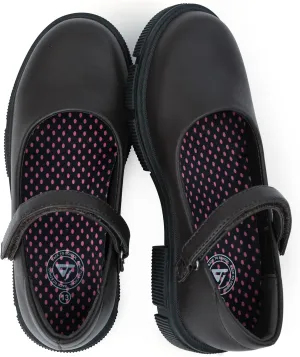 JABASIC Girls School Uniform Shoes Comfortable Mary Jane Flats