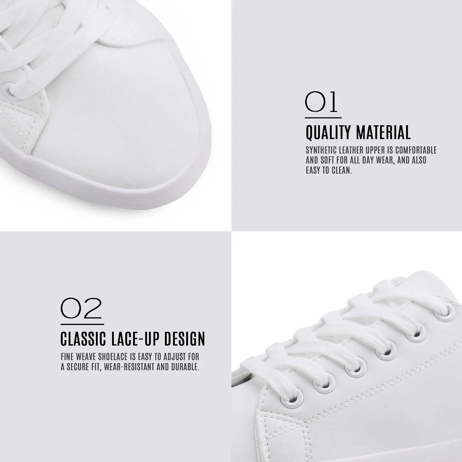 JABASIC Women Lace Up Platform Sneakers Comfortable Casual Fashion Sneaker Walking Shoes