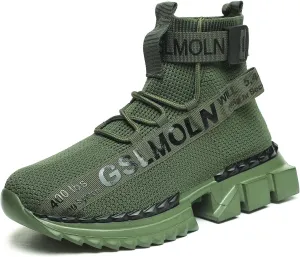Jakcuz Lace up High Top Walking Shoes for Women Fashion Breathable Mesh Outdoor Sport Athletic Gym Casual Sneakers Ladies