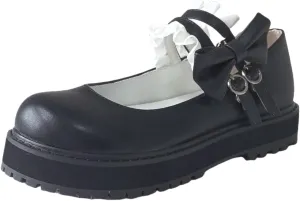 Japanese Sweet Lolita Flat Shoes Maid Cosplay Mary Jane Shoes