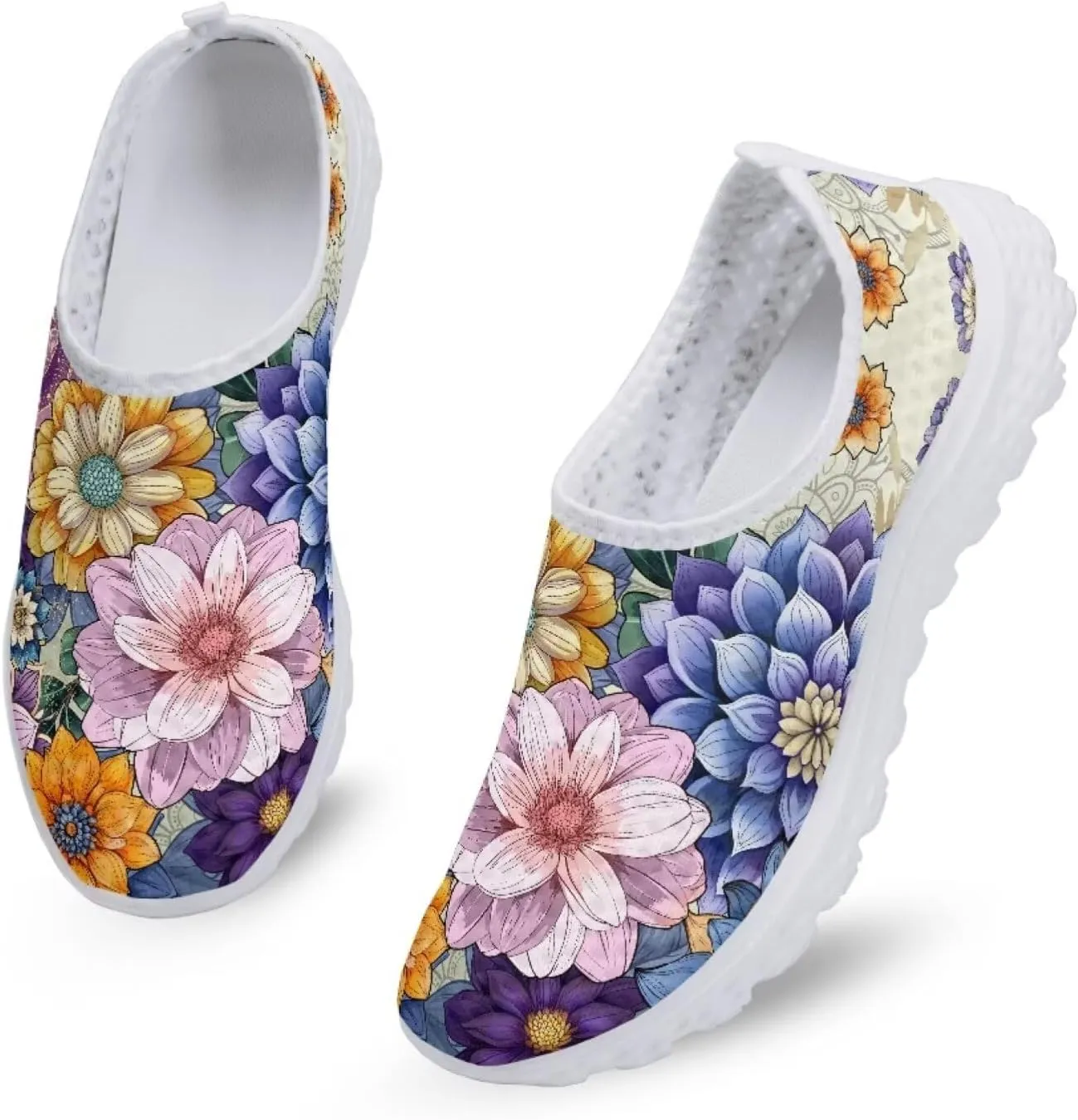 Jeiento Christmas Athletic Running Shoes for Women - Fashion Tennis Walking Sneakers