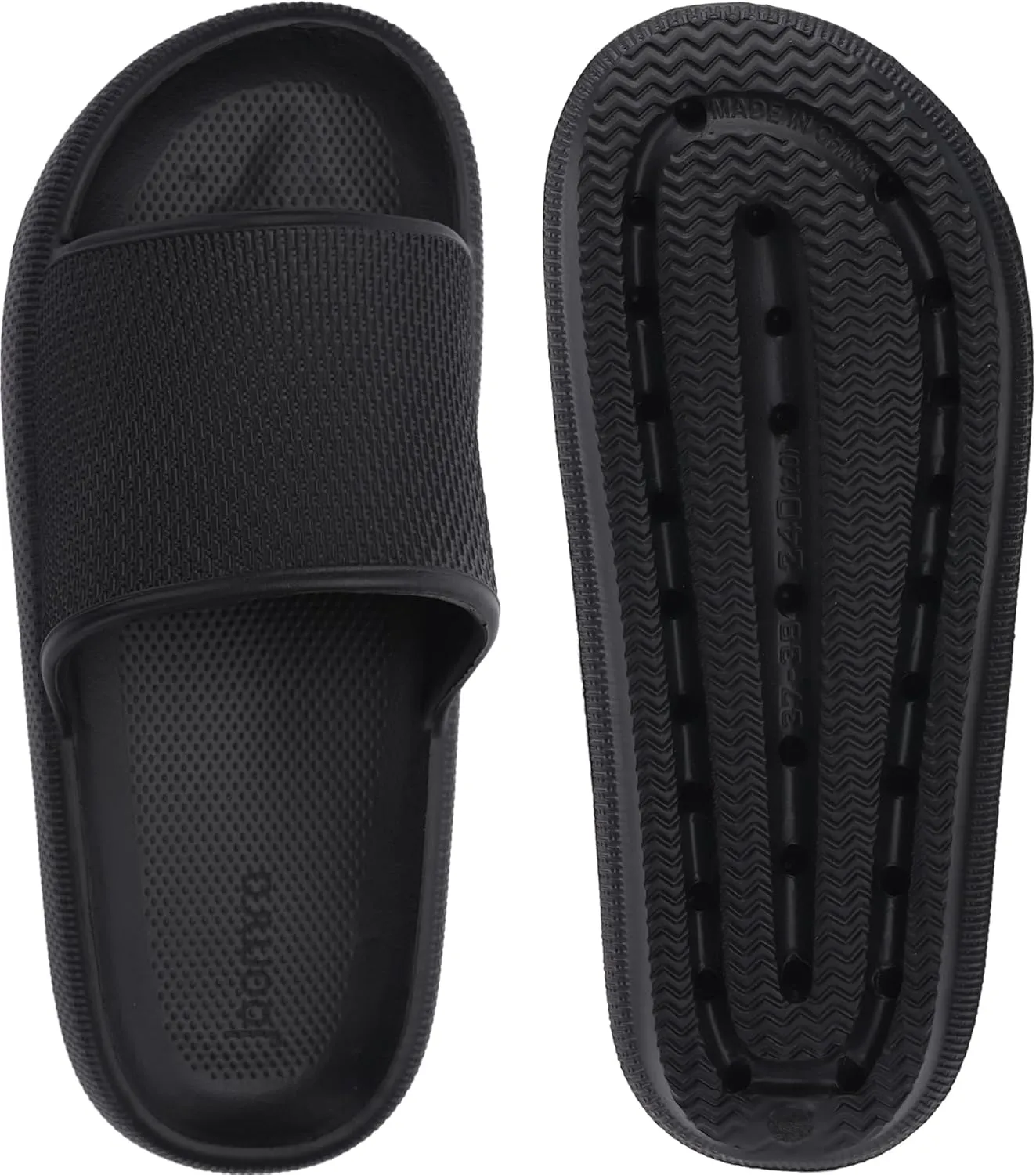 Joomra Pillow Slippers for Women and Men Non Slip Quick Drying Shower Slides Bathroom Sandals | Ultra Cushion | Thick Sole