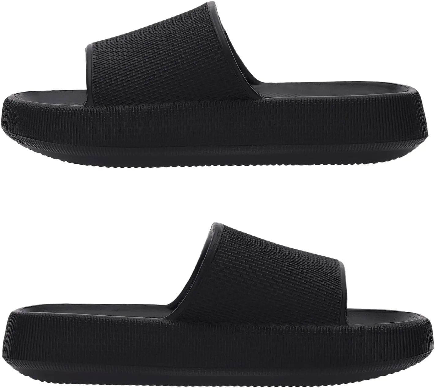 Joomra Pillow Slippers for Women and Men Non Slip Quick Drying Shower Slides Bathroom Sandals | Ultra Cushion | Thick Sole