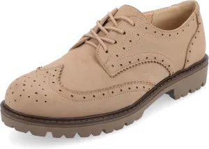 Journee Collection Women's Claudiya-gry-080 Oxford Flat