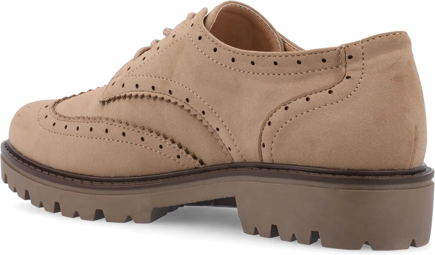 Journee Collection Women's Claudiya-gry-080 Oxford Flat