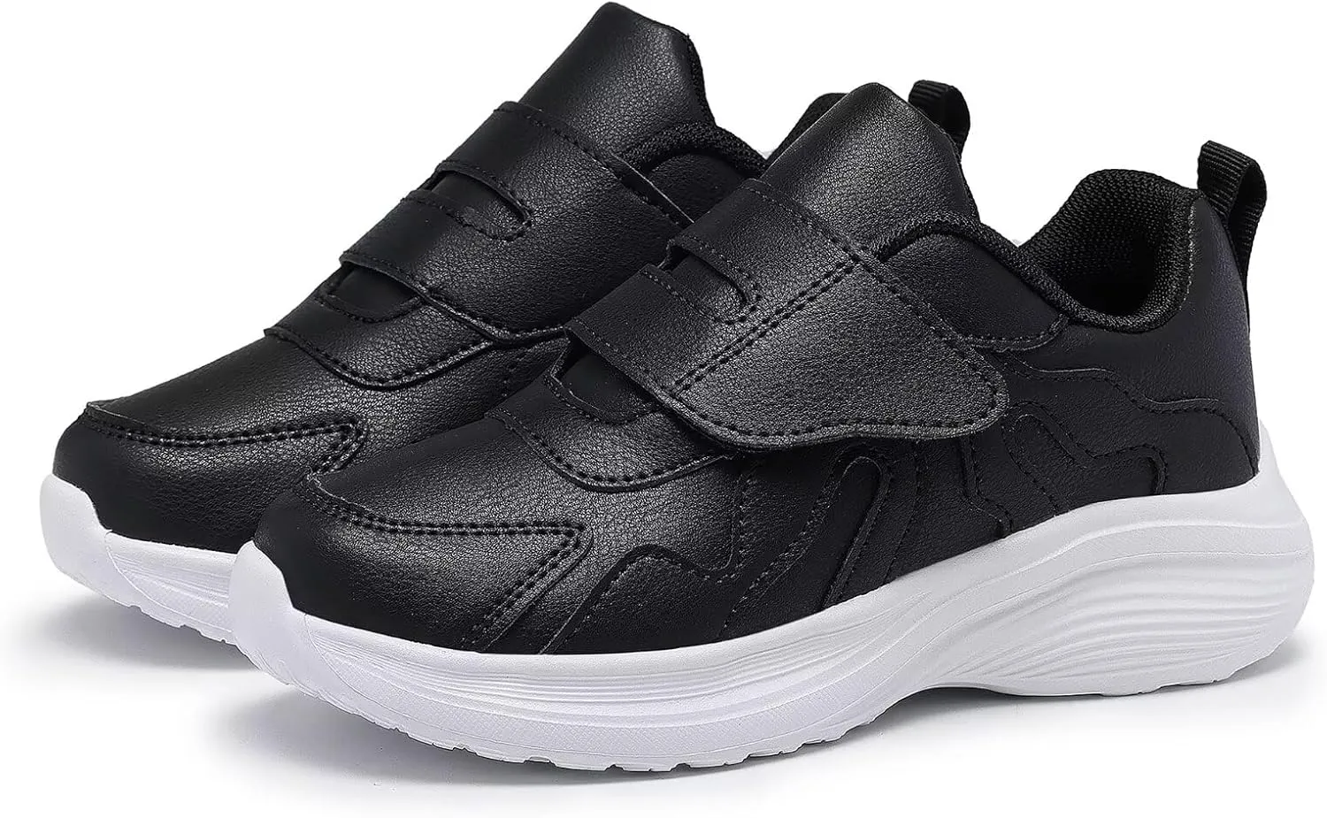 Kid Sneakers Girls Running Shoes Boys Walking Sports Adjustable Strap Sneakers