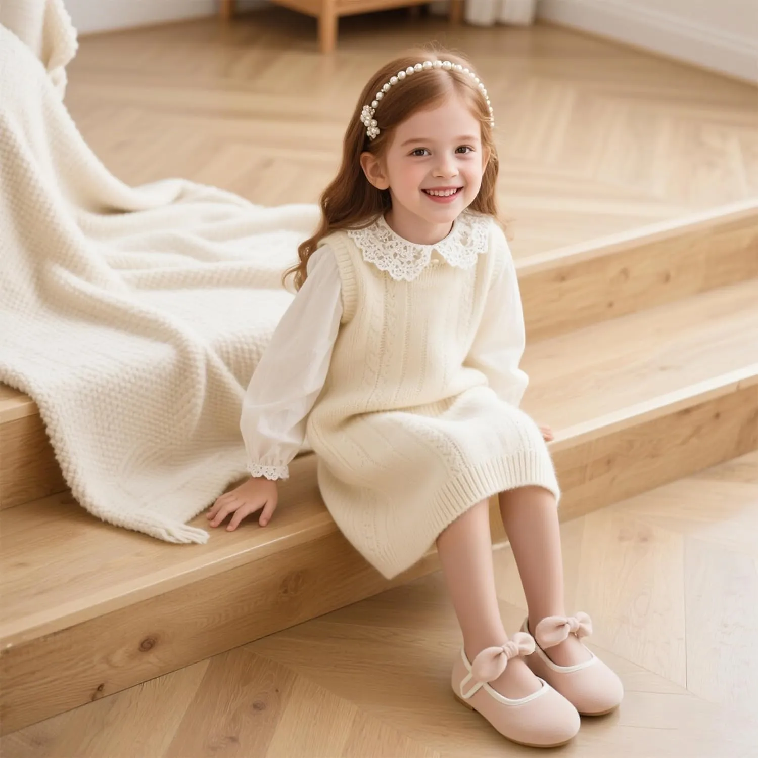 Kiderence Little Toddler Girls Dress Shoes Ballerina Ballet Flats Kids Mary Janes