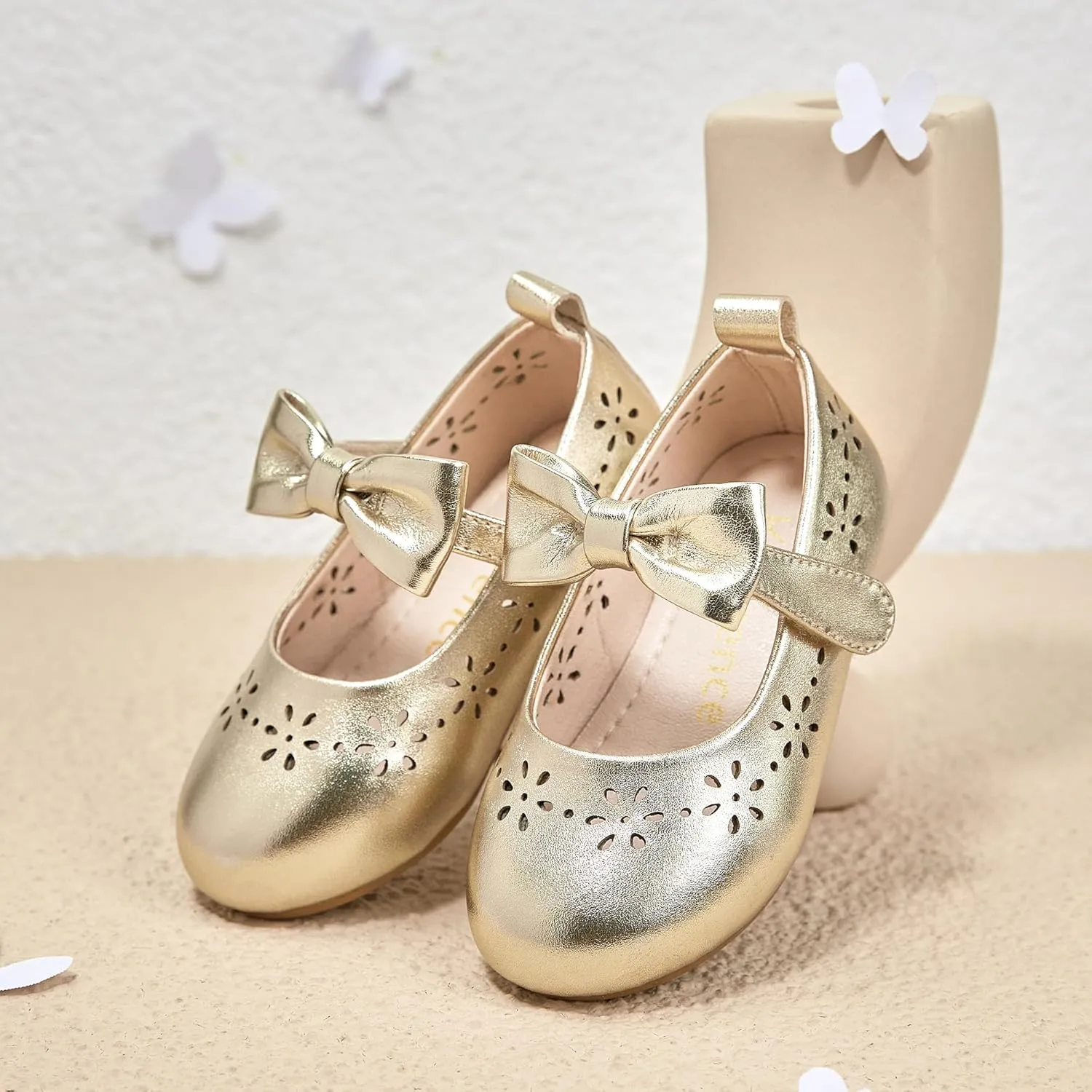 Kiderence Toddler Girls Dress Shoes Little Kids Mary Janes Ballet Flats Toddler