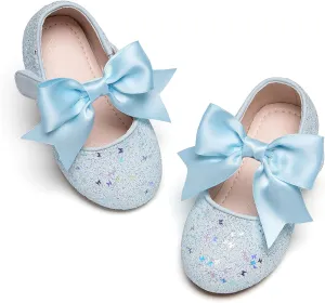 Kiderence Toddler Girls Dress Shoes Little Kids Mary Janes Ballet Flats Toddler
