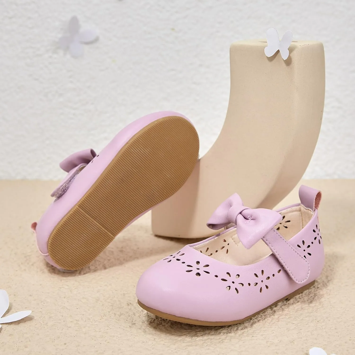 Kiderence Toddler Girls Dress Shoes Little Kids Mary Janes Ballet Flats Toddler