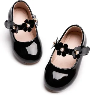 Kiderence Toddler Girls Dress Shoes Little Kids Mary Janes Ballet Flats Toddler