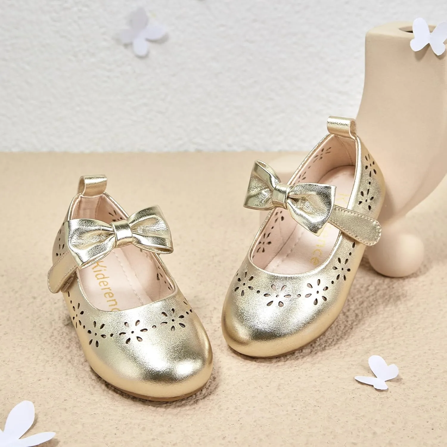 Kiderence Toddler Girls Dress Shoes Little Kids Mary Janes Ballet Flats Toddler