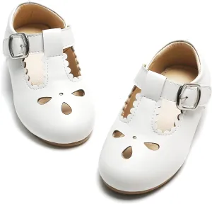 Kiderence Toddler Girls Dress Shoes Little Kids Mary Janes Ballet Flats Toddler