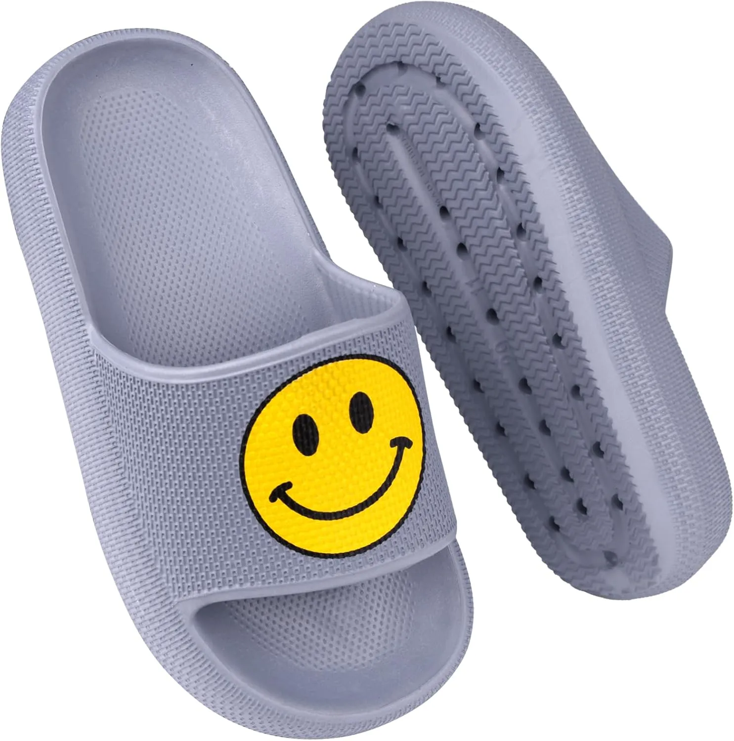 Kids Cloud Slides丨Pillow Sandals for Boys Girls丨Quick Drying Bathroom Shower Sandals丨Summer Beach Pool Slippers| Thick Sole Non-Slip