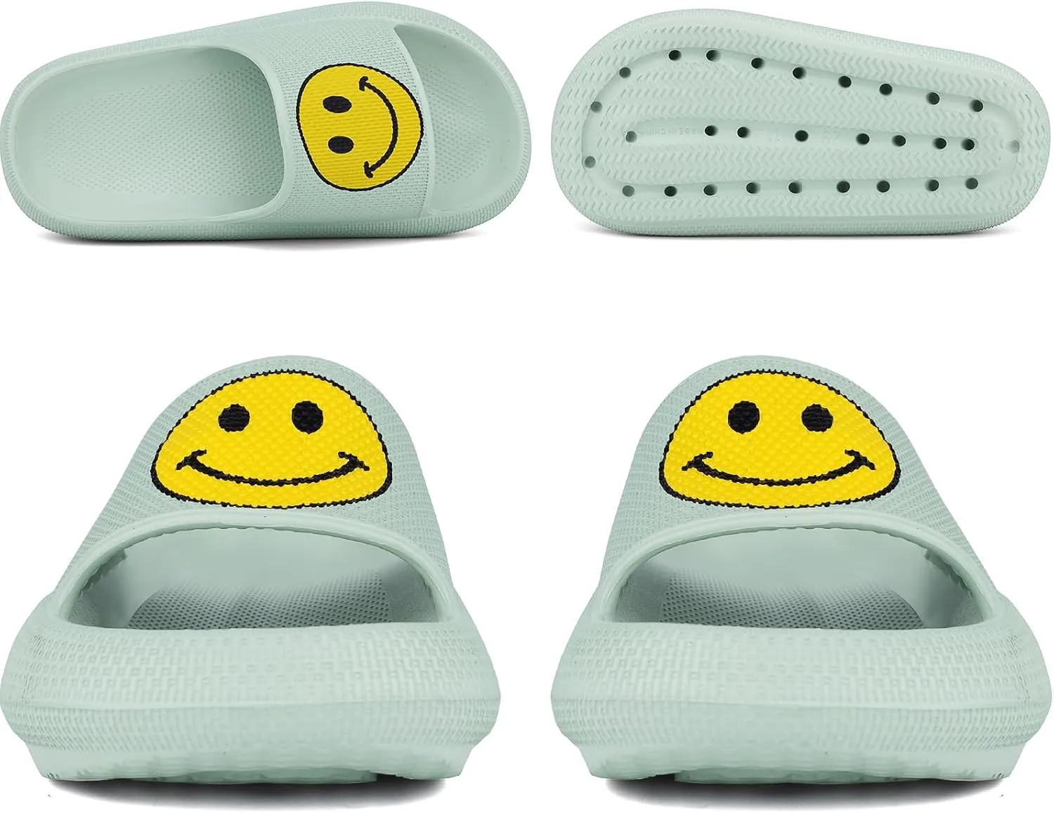 Kids Cloud Slides丨Pillow Sandals for Boys Girls丨Quick Drying Bathroom Shower Sandals丨Summer Beach Pool Slippers| Thick Sole Non-Slip