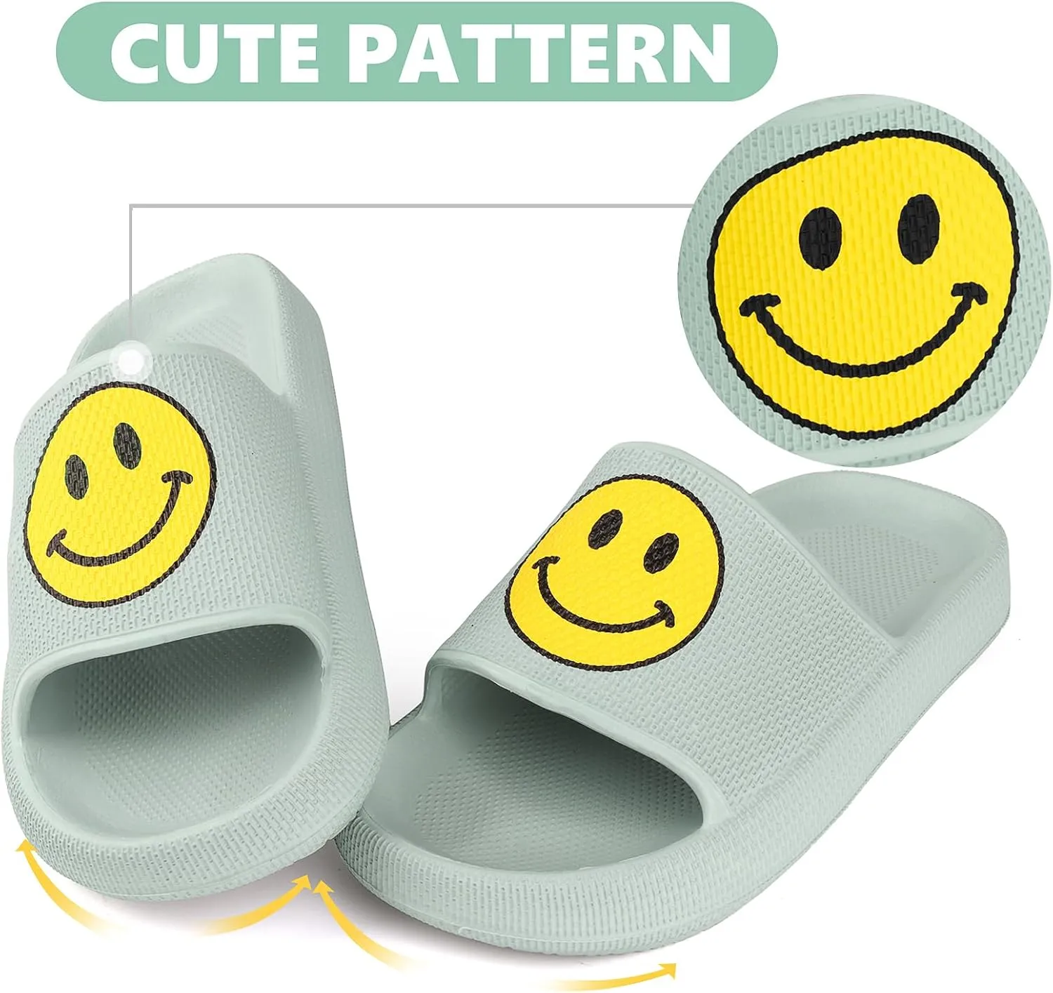 Kids Cloud Slides丨Pillow Sandals for Boys Girls丨Quick Drying Bathroom Shower Sandals丨Summer Beach Pool Slippers| Thick Sole Non-Slip