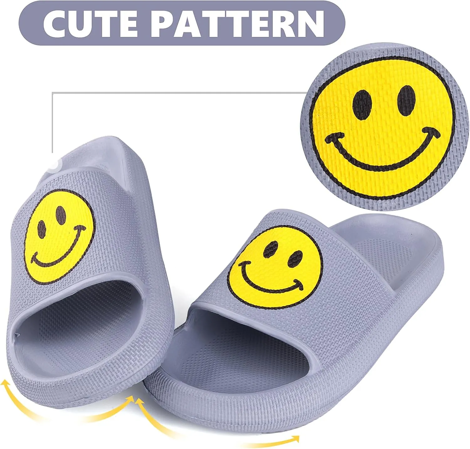 Kids Cloud Slides丨Pillow Sandals for Boys Girls丨Quick Drying Bathroom Shower Sandals丨Summer Beach Pool Slippers| Thick Sole Non-Slip