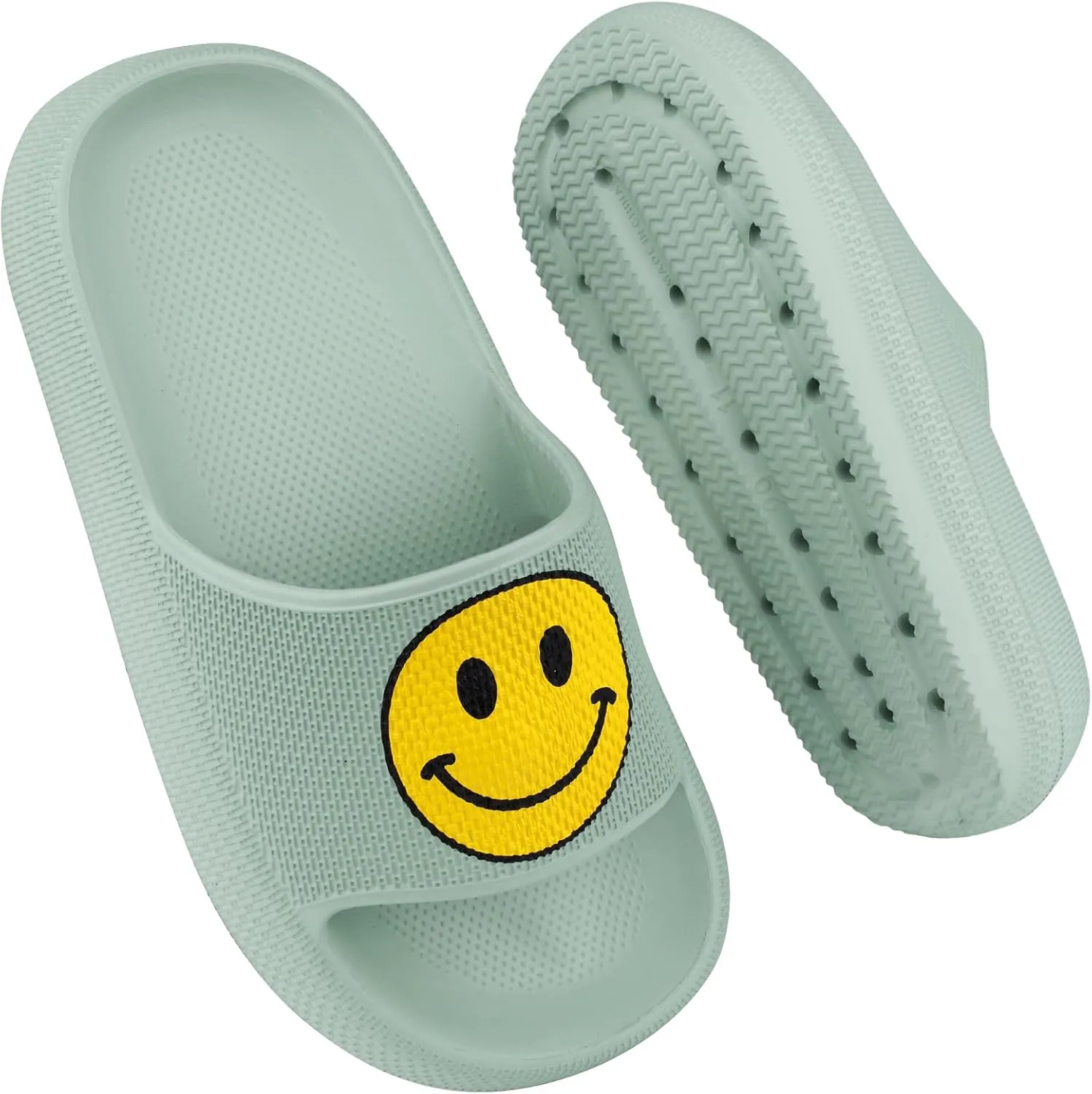 Kids Cloud Slides丨Pillow Sandals for Boys Girls丨Quick Drying Bathroom Shower Sandals丨Summer Beach Pool Slippers| Thick Sole Non-Slip