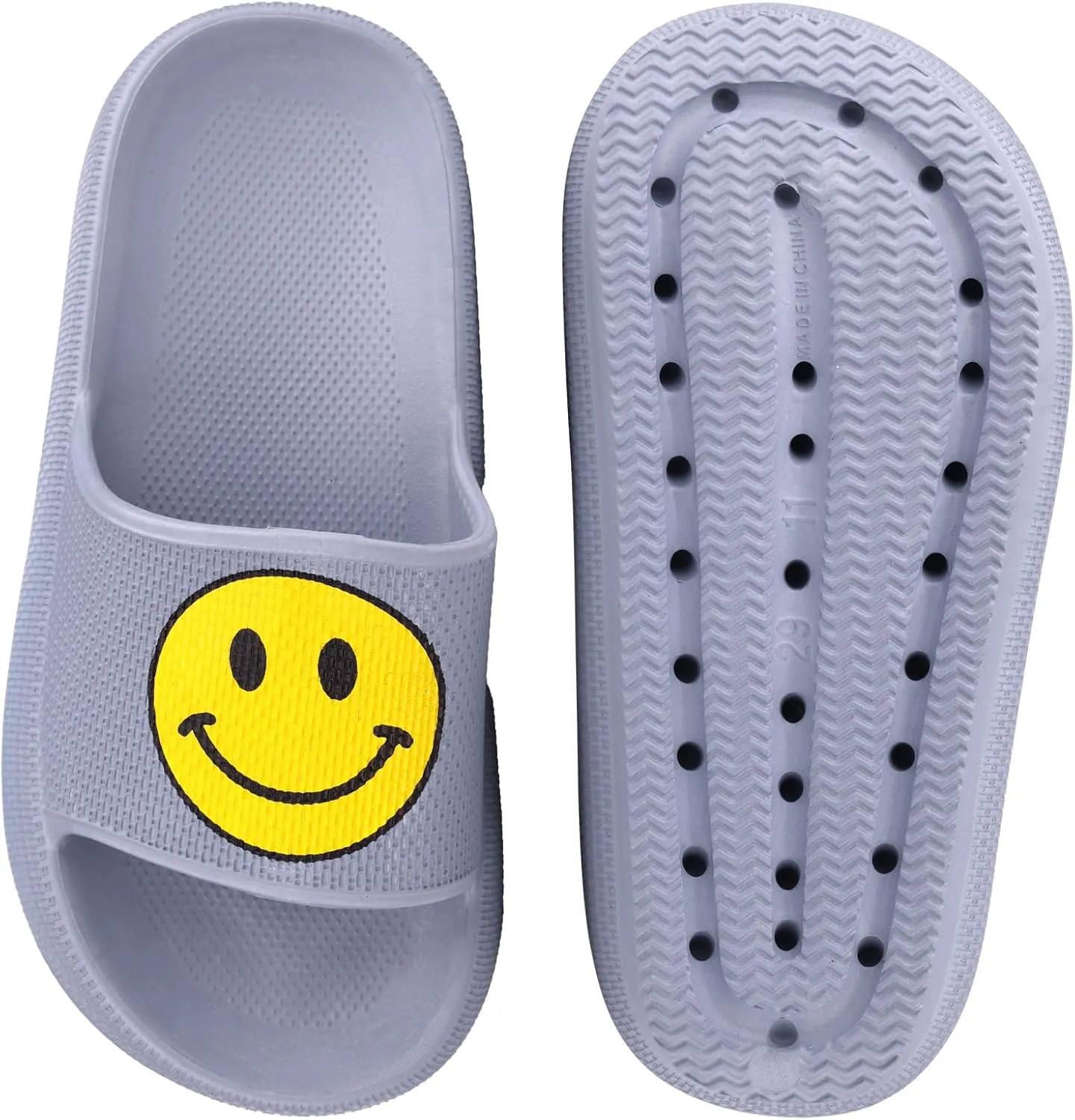 Kids Cloud Slides丨Pillow Sandals for Boys Girls丨Quick Drying Bathroom Shower Sandals丨Summer Beach Pool Slippers| Thick Sole Non-Slip