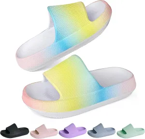 Kids Cloud Slides丨Pillow Sandals for Boys Girls丨Quick Drying Bathroom Shower Sandals丨Summer Beach Pool Slippers| Thick Sole Non-Slip