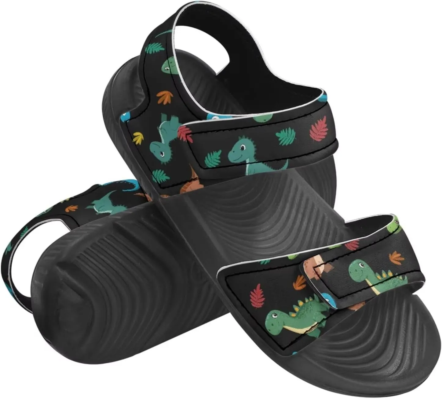 Kids' Easy-On Sandals for Boys - Hook and Loop, Open Toe, Non-slip, for, School, Parties, Weekend Wear