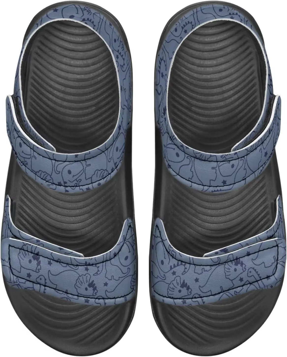 Kids' Easy-On Sandals for Boys - Hook and Loop, Open Toe, Non-slip, for, School, Parties, Weekend Wear