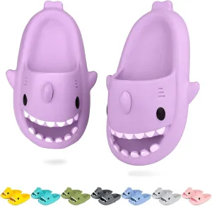 Kids Shark Cloud Slides | Toddler Boys Girls Shower Slippers | Boys Girls Cute Cartoon Fish Flip Flops | Beach Pool Home Sandals | Quick Dry Non-Slip