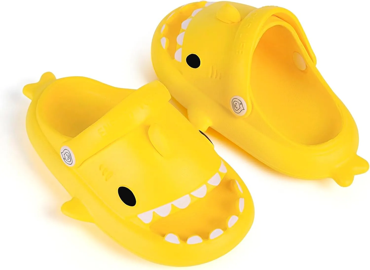 Kids Shark Slides Boys Girls Toddlers Cloud Shower Slippers Cute Cartoon Open Toe Sandals Cushioned Thick Sole Beach Pool Shoes