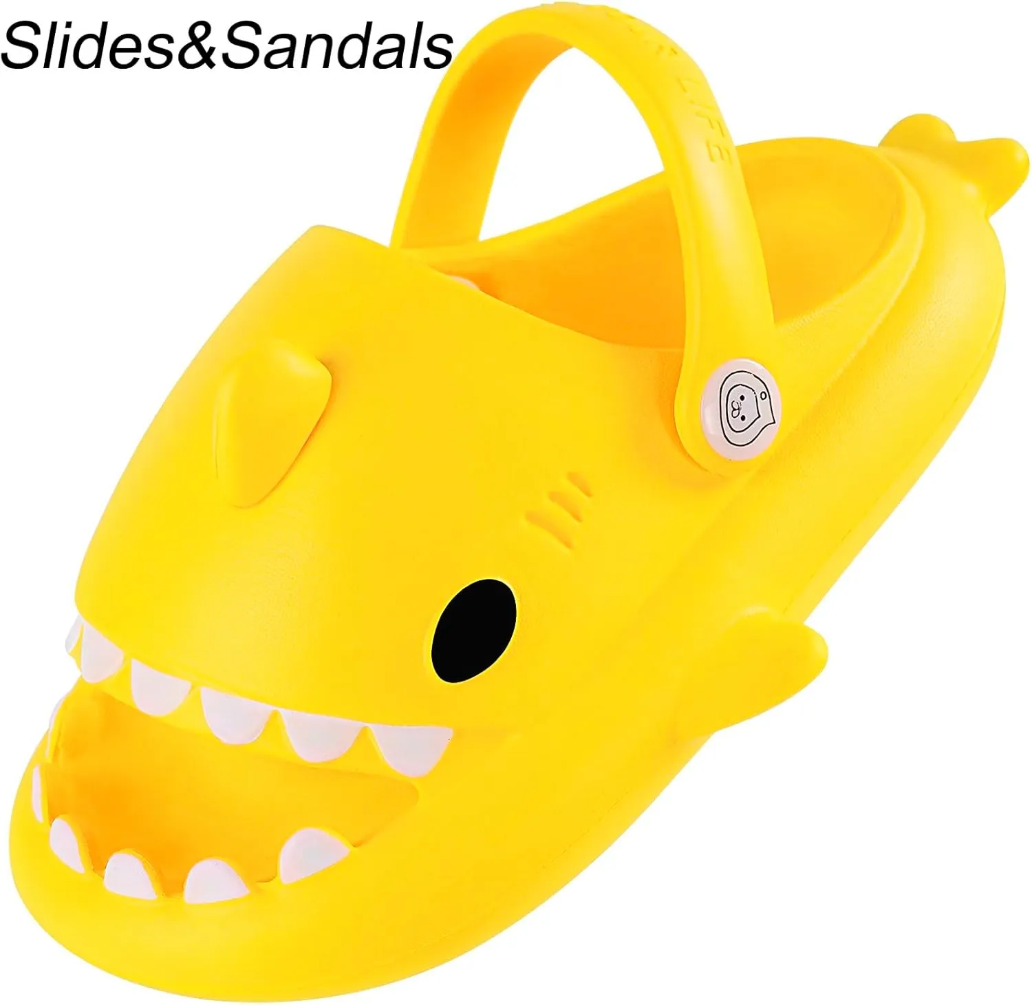Kids Shark Slides Boys Girls Toddlers Cloud Shower Slippers Cute Cartoon Open Toe Sandals Cushioned Thick Sole Beach Pool Shoes