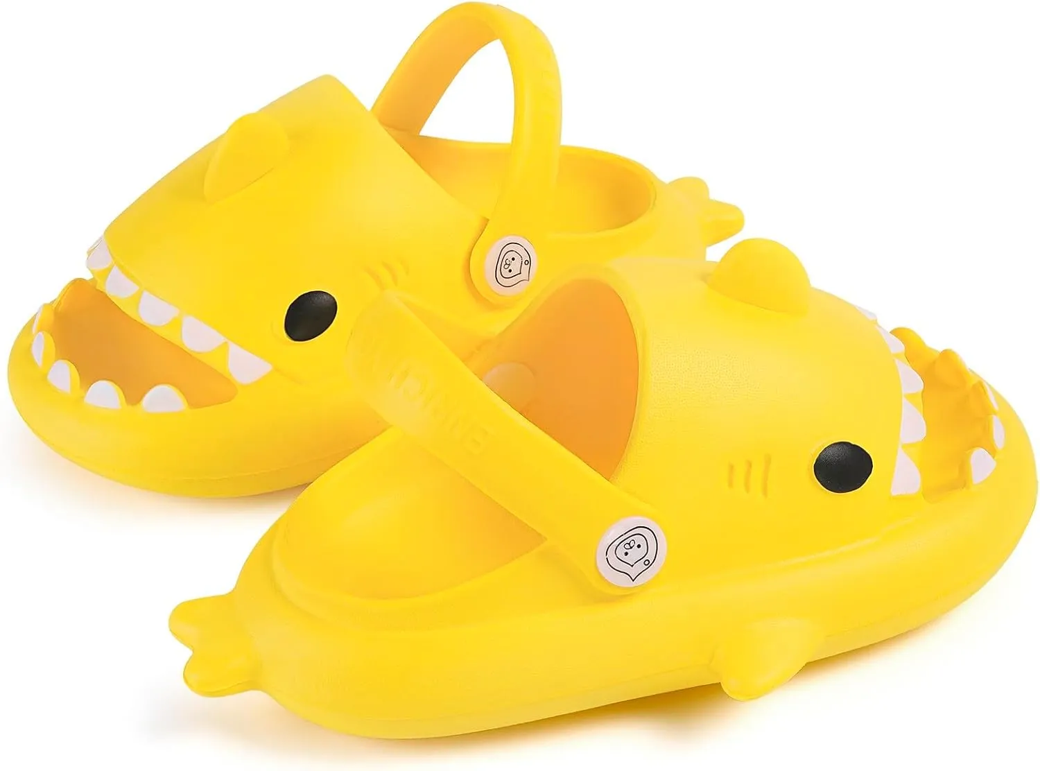 Kids Shark Slides Boys Girls Toddlers Cloud Shower Slippers Cute Cartoon Open Toe Sandals Cushioned Thick Sole Beach Pool Shoes