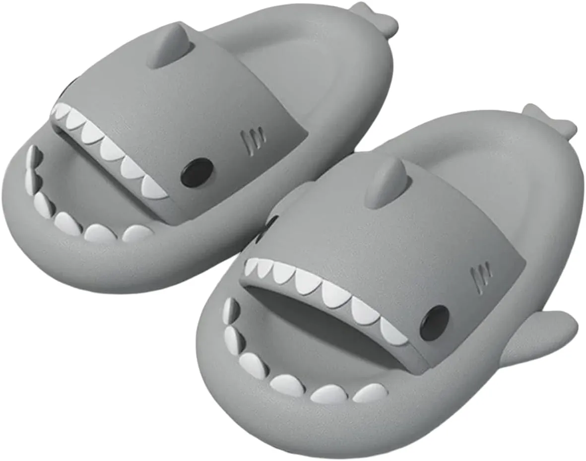 Kids Shark Slides | Toddler Boys Girls Shower Slippers | Boys Girls Cute Cartoon Fish Flip Flops | Beach Pool Home Sandals | Quick Dry Non-Slip | Spring and Summer
