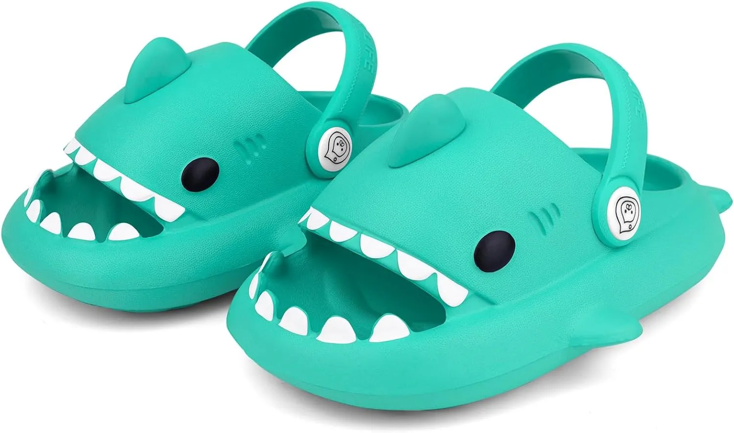 Kids Shark Slides丨Pillow Shower Sandals Quick Dry Slippers丨Toddler Boys Girls Comfy Cloud Slides丨Summer Non-Slip Thick Sole Beach Pool shoes